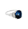Bague 53 Bague saphir 6.67 carats, platine et diamants. 58 Facettes 30768