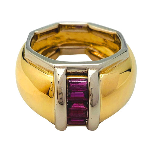 Bague 52 Bague Poiray jonc en or jaune et blanc. 58 Facettes 31099