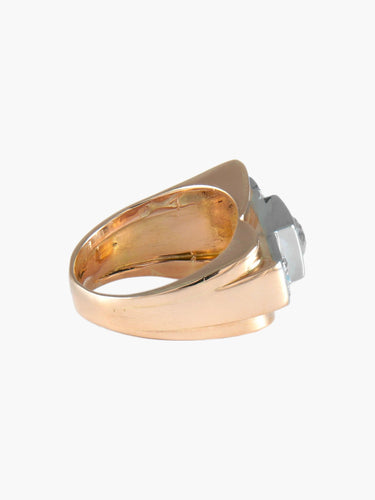 Bague Or Jaune / Diamants / 54 BAGUE "TANK" OR & DIAMANTS 58 Facettes BO/220007 STA