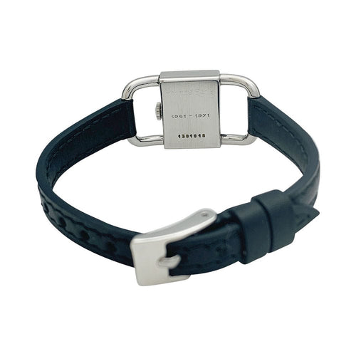 Montre Montre Jaeger Lecoultre & Hermès, modèle "Etrier" en acier, bracelet cuir. 58 Facettes 31519