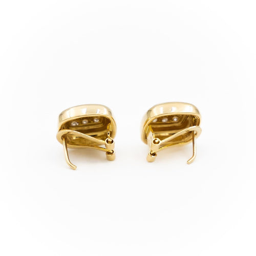 Boucles d'oreilles Boucles d'oreilles Puces Or jaune Diamant 58 Facettes 1819121CN