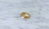 Bague 53.5 Bague jonc pyramidale or et citrines 58 Facettes