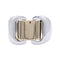 Bague 49 Bague Hermès, "Bakuba", or jaune, argent. 58 Facettes 32721