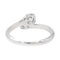 Bague 51.5 Bague Toi&Moi Or blanc Diamant 58 Facettes 2560738CN