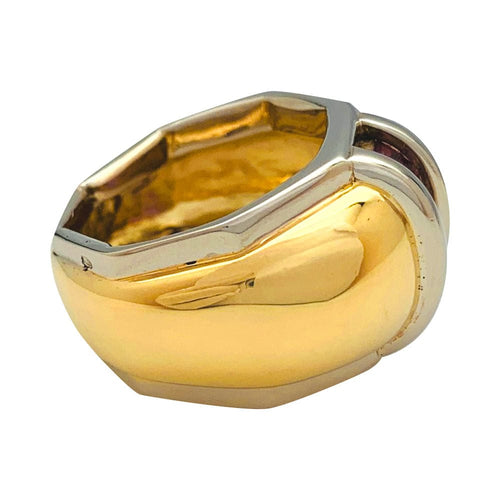 Bague 52 Bague Poiray jonc en or jaune et blanc. 58 Facettes 31099