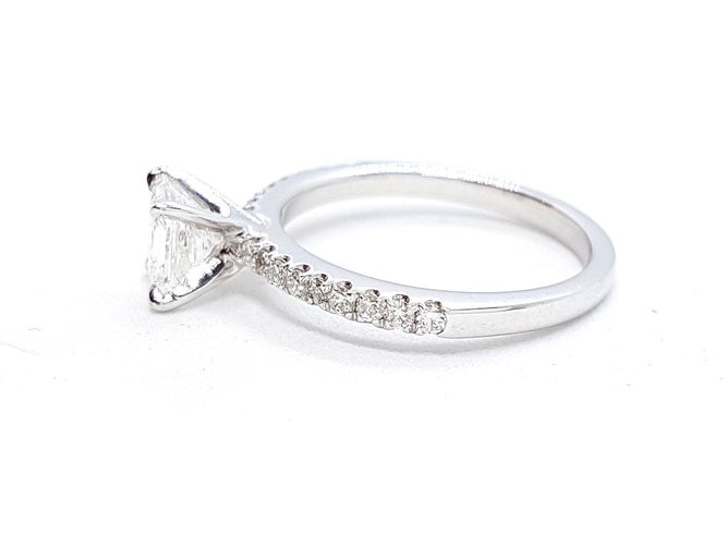 Bague 53 Bague Solitaire Or blanc Diamant 58 Facettes 578718RV