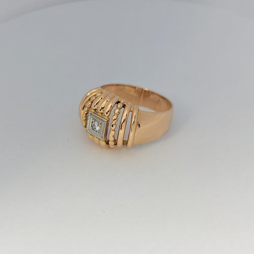 Bague Bague en or rose et diamant 58 Facettes 15997