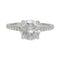 Bague 54 Solitaire accompagné, diamant 1,53 carat. 58 Facettes 31806
