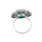Bague 53 Bague Art Déco en platine, émeraude et diamants. 58 Facettes 30766