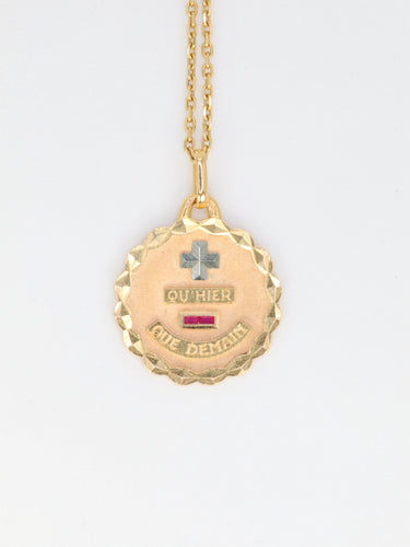 Pendentif Médaille Amour Augis 58 Facettes 748