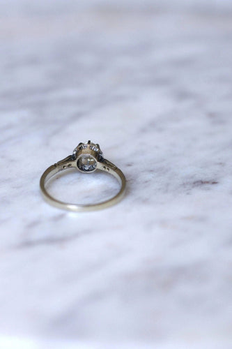 Bague Solitaire Art Déco diamant 0.50 Ct 58 Facettes