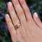 Bague Bague en or jaune motif floral 58 Facettes 20503