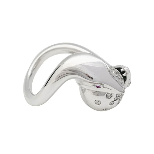 Bague 53 Bague Boucheron, "Trouble", or blanc, diamants. 58 Facettes 31844