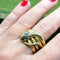 Bague Bague serpent or jaune diamants 58 Facettes 2716