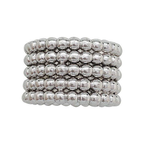 Bague 50 Bague Van Cleef & Arpels, collection "Perlée", or blanc. 58 Facettes 31049