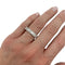 Bague 55.5 Bague en or blanc, diamants baguettes. 58 Facettes 31280