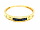 Bague 56 Bague Demi alliance Or jaune Saphir 58 Facettes 1610141CN