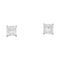 Boucles d'oreilles Boucles d'oreilles platine et diamants princesses. 58 Facettes 31938