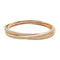 Bracelet Bracelet triple joncs or jaune, diamants. 58 Facettes 32735