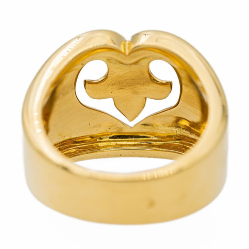 Bague 53 O.J. Perrin Bague Cocktail Coeur légende Or jaune 58 Facettes 2843268CN