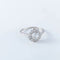 Bague 53 Bague Art déco platine et diamants 58 Facettes