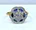 Bague 52 Bague Or jaune et Or blanc Saphirs et Diamants 58 Facettes AB219
