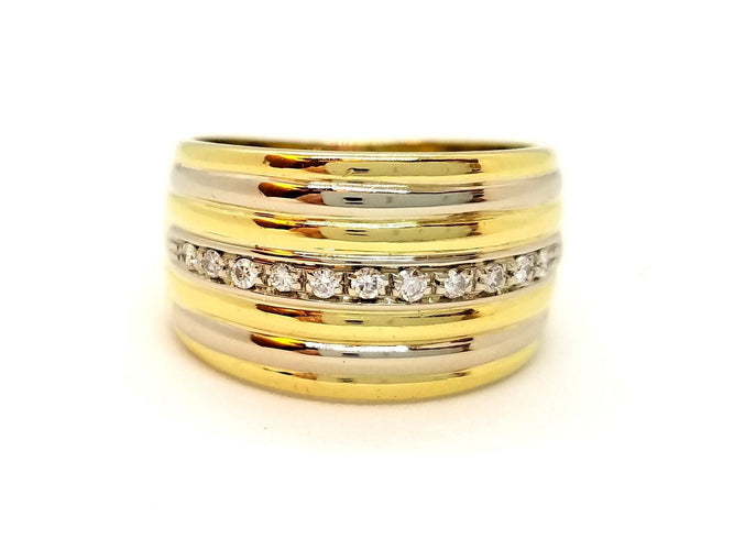 Bague 55 Bague Or jaune Diamant 58 Facettes 900284CN
