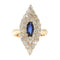 Bague 52 Bague victorienne saphir diamants 58 Facettes 21271-0454