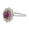Bague 54 Bague Pompadour Or blanc Saphir 58 Facettes 2634193CN
