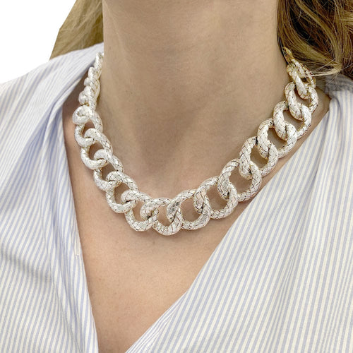 Collier Collier Bottega Veneta, "Intrecciato", argent. 58 Facettes 32067