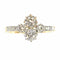 Bague 56 Charm Art Déco de Bague Vintage : platine, or jaune et diamants 58 Facettes 23360-0335