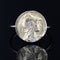 Bague 52 Bague ronde ancienne en or minerve diamantée 58 Facettes 22-637