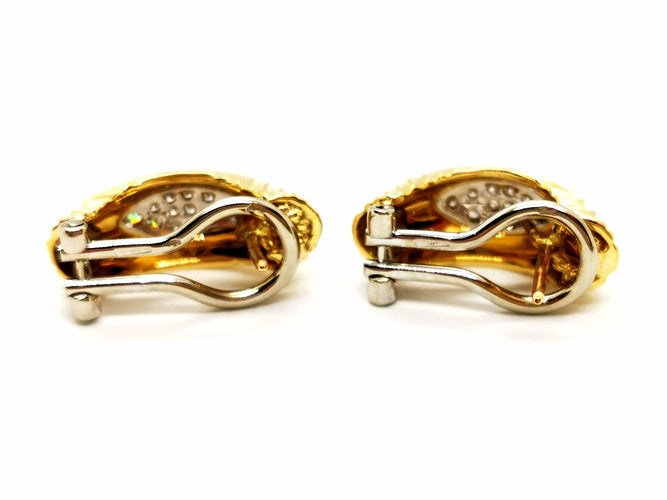 Boucles d'oreilles Boucles d'oreilles Or jaune Diamant 58 Facettes 1442764CN