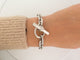 Bracelet bracelet HERMES chaine d'ancre mm 19cm 17 maillons argent 925 58 Facettes 257173