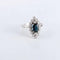 Bague Bague Marquise Saphir Diamants 58 Facettes