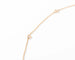 Collier Collier or jaune intercalé de 9 diamants sur maille forçat en sertis clos. 58 Facettes 0