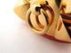 Bracelet bracelet HERMES collier de chien medorcuir swift orange dore 58 Facettes 254417