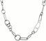 Collier Sautoir Hermès "Double Chaîne d'Ancre Punk" en argent. 58 Facettes 31017