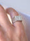 Bague chevalière godrons Art Deco diamants 58 Facettes