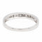 Bague 51 Bague Demi alliance Or blanc Diamant 58 Facettes 2295226CN