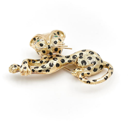 Broche Fred Broche Panthère Panthère Or jaune Diamant 58 Facettes 1913079CN