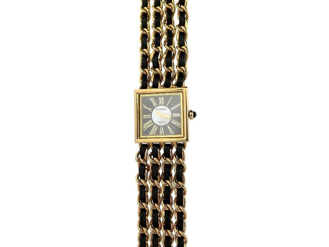 Montre vintage montre CHANEL mademoiselle h0006-xl or 18k 4 rangs quartz 58 Facettes 251310