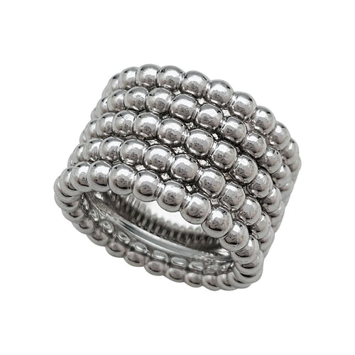 Bague 50 Bague Van Cleef & Arpels, collection "Perlée", or blanc. 58 Facettes 31049