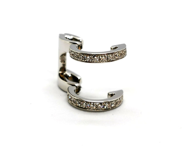 Boucles d'oreilles Repossi Boucles d'oreilles Berbère Or blanc Diamant 58 Facettes 1273399CN