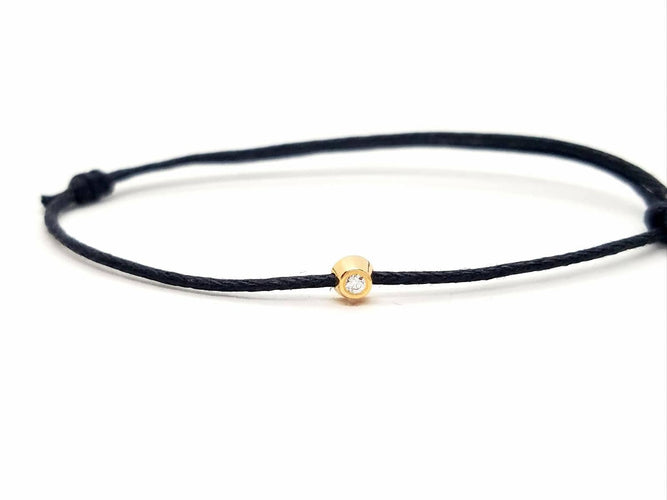 Bracelet Bracelet Cordon Or rose Diamant 58 Facettes 578859RV