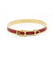Bracelet Tour de poignet : 19.2 cm / Jaune / Plaqué Bracelet Boucle de ceinture HERMÈS 58 Facettes 140079SP