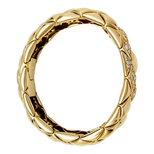 Bracelet Bracelet Chaumet, "Les Belles Cordelières", or jaune et diamants. 58 Facettes 33025
