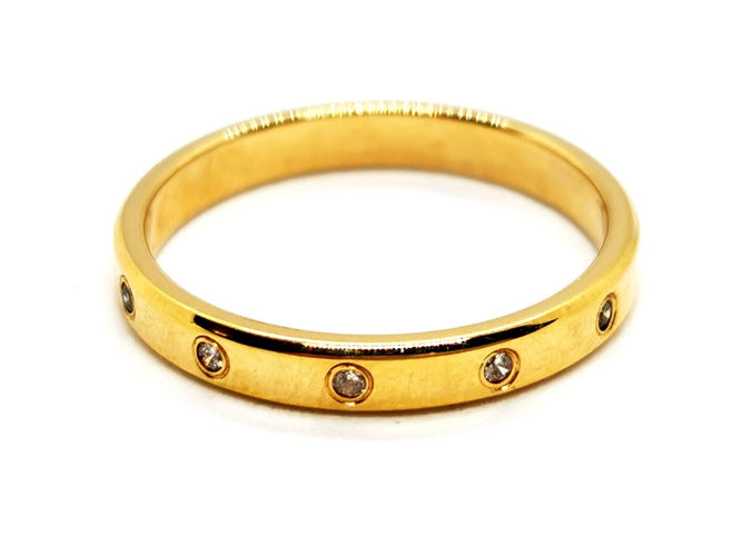 Bague 58 Bague Alliance Or jaune Diamant 58 Facettes 1137247CD