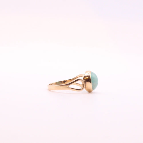 Bague Bague pierre verte Or jaune 58 Facettes