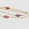 Bracelet Bracelet fin or jaune et rubis 58 Facettes 21-381